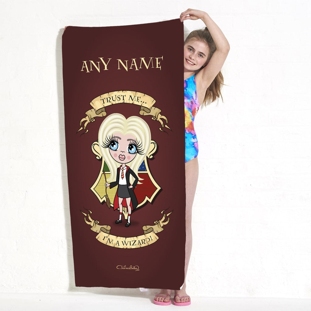 ClaireaBella Girls Wizard Beach Towel - Image 1