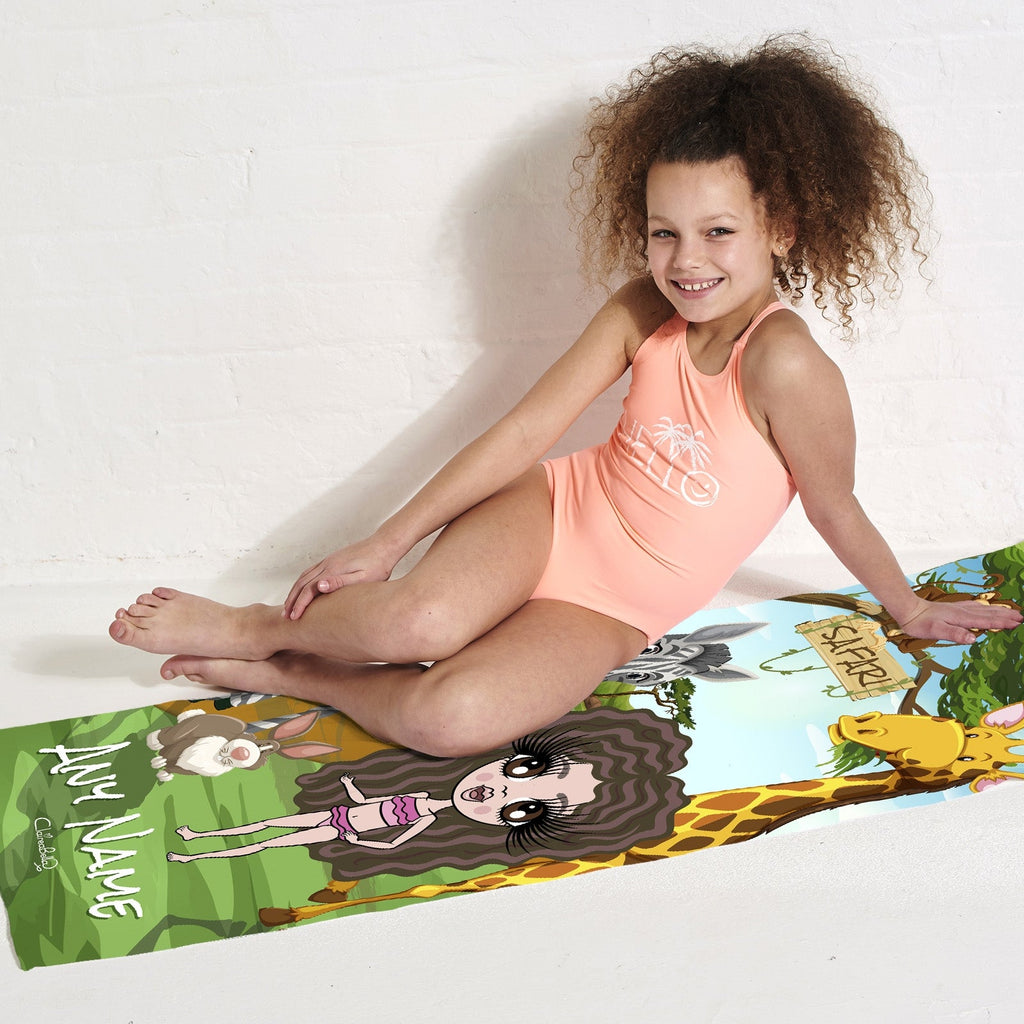 ClaireaBella Girls Safari Beach Towel - Image 5