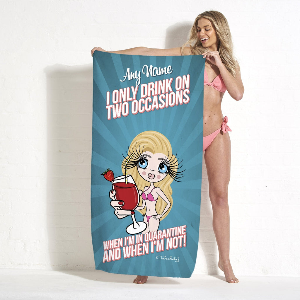 ClaireaBella Quarantine Drinking Beach Towel - Image 4