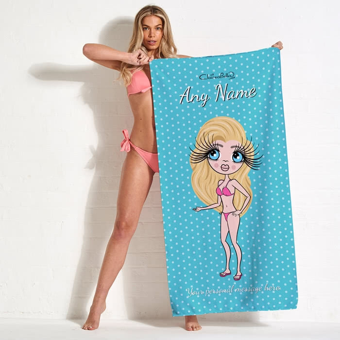 ClaireaBella Polka Dot Beach Towel - Image 3