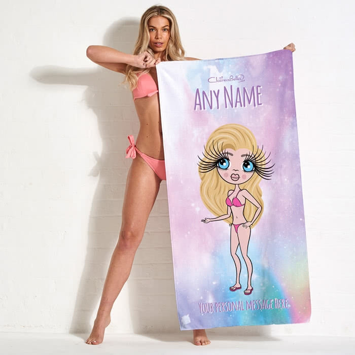 ClaireaBella Unicorn Colours Beach Towel - Image 3