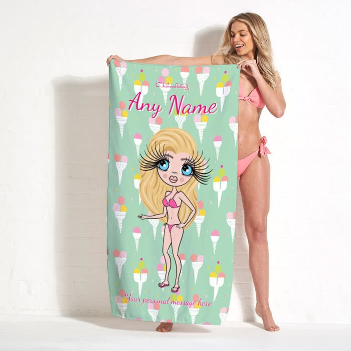 ClaireaBella Ice Cream Beach Towel - Image 3