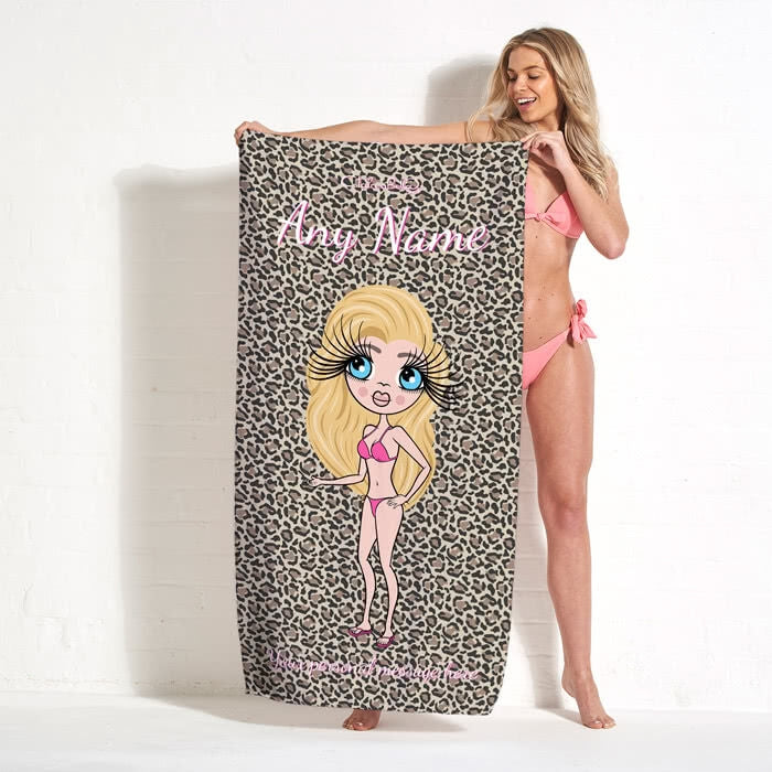 ClaireaBella Leopard Print Beach Towel - Image 9