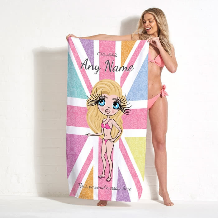 ClaireaBella Union Jack Beach Towel - Image 1