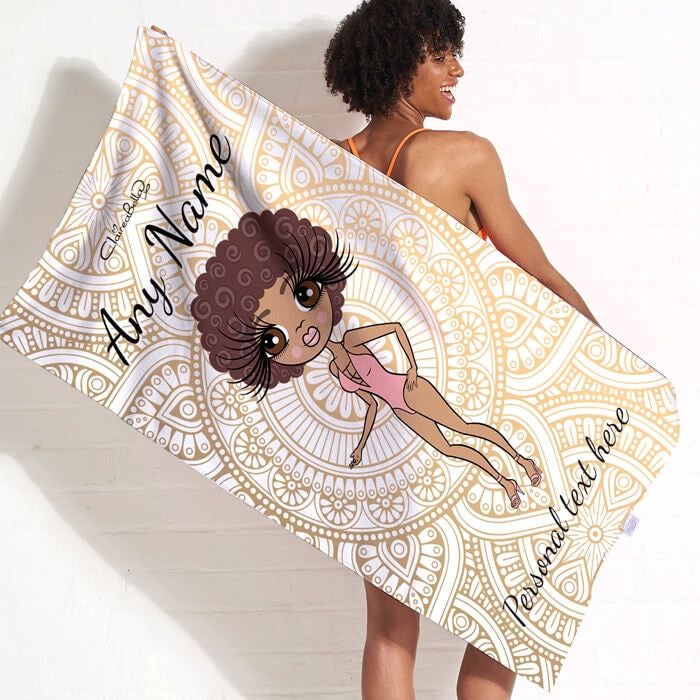 ClaireaBella Golden Lace Beach Towel - Image 9