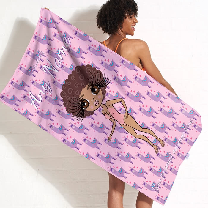 ClaireaBella Llama Love Beach Towel - Image 11