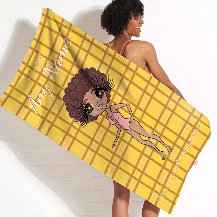 ClaireaBella Tartan Beach Towel - Image 5