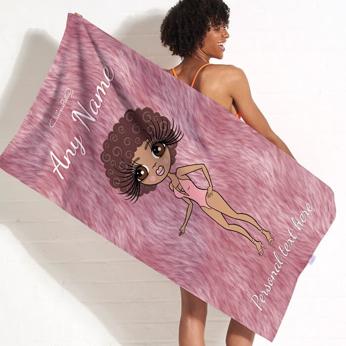 ClaireaBella Fur Effect Beach Towel - Image 11