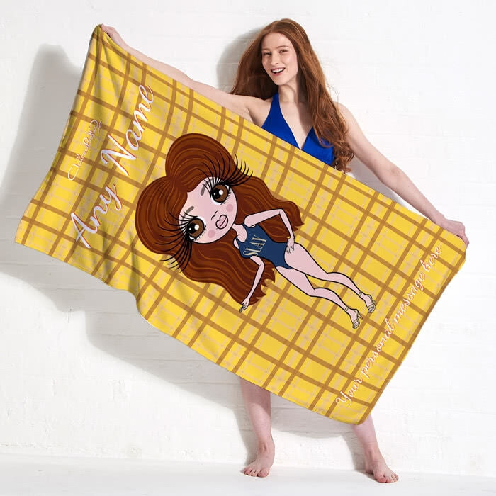 ClaireaBella Tartan Beach Towel - Image 1