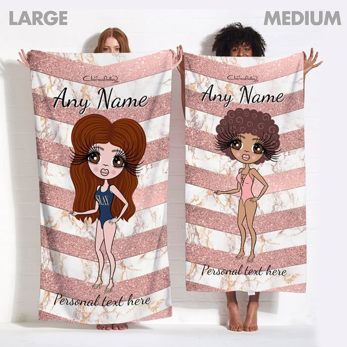 ClaireaBella Geo Chevron Beach Towel - Image 13