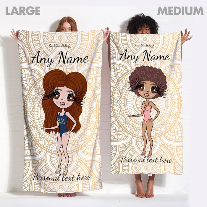 ClaireaBella Golden Lace Beach Towel - Image 11