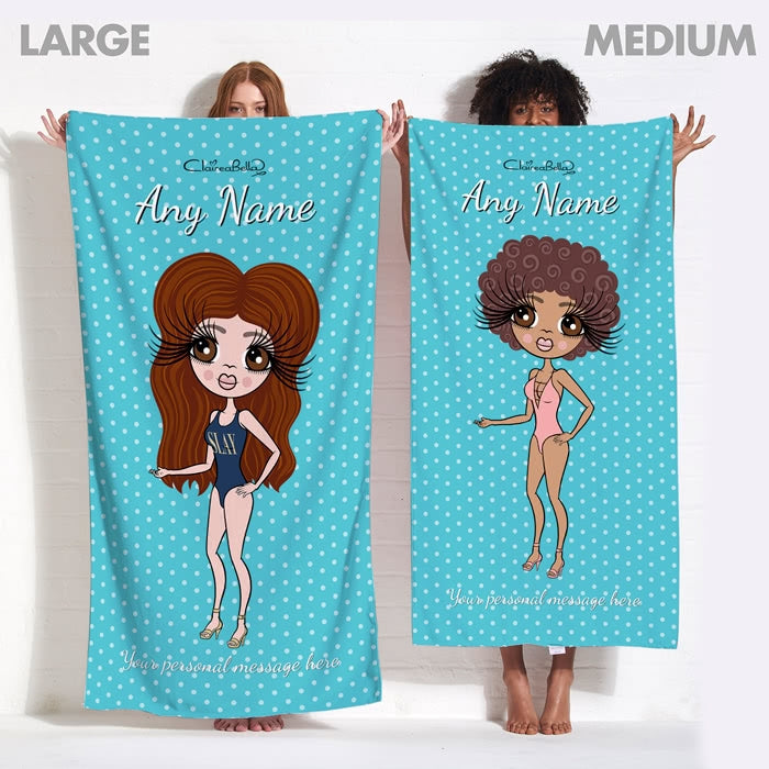 ClaireaBella Polka Dot Beach Towel - Image 1