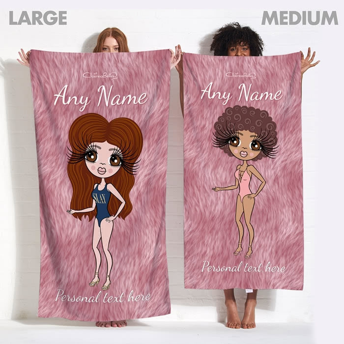 ClaireaBella Fur Effect Beach Towel - Image 13