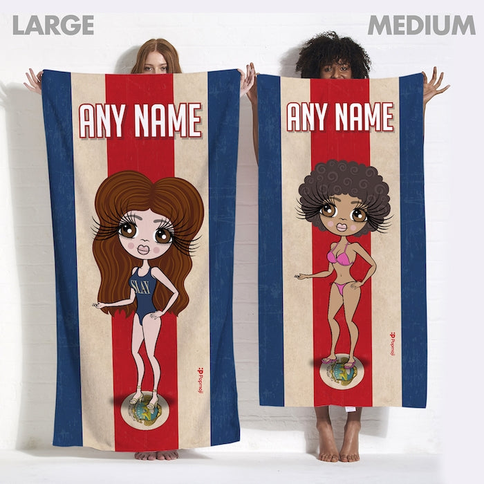 ClaireaBella Love Costa Rica Flag Beach Towel - Image 3