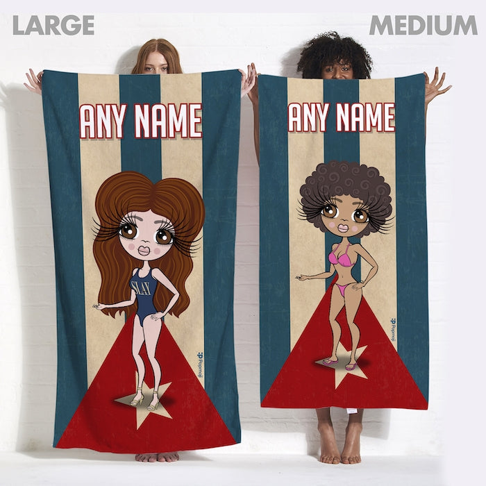 ClaireaBella Love Cuba Flag Beach Towel - Image 6