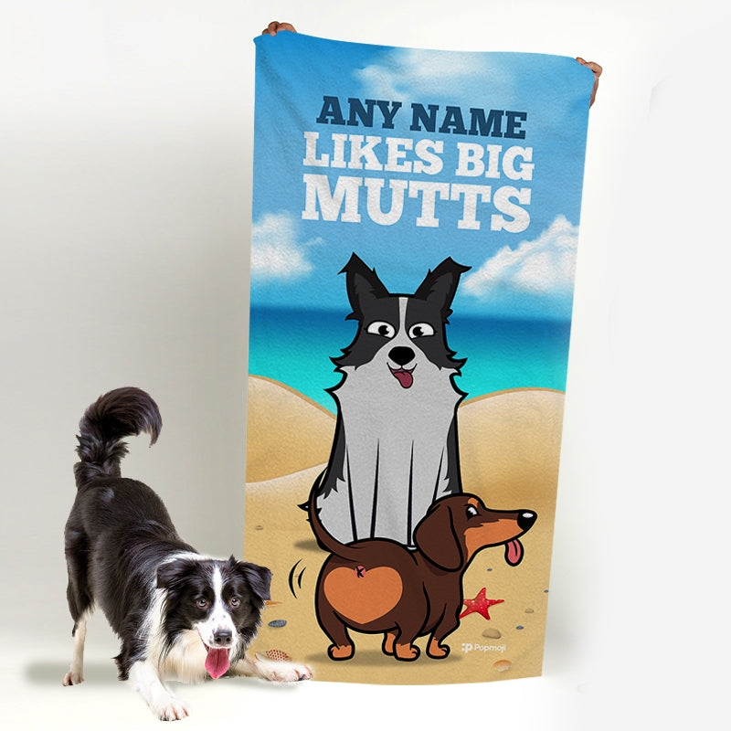 Personalised Dog Big Mutts Beach Towel - Image 4