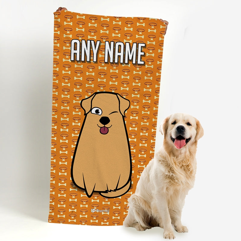 Personalised Dog Collar Beach Towel - Image 3