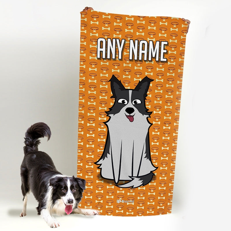 Personalised Dog Collar Beach Towel - Image 2