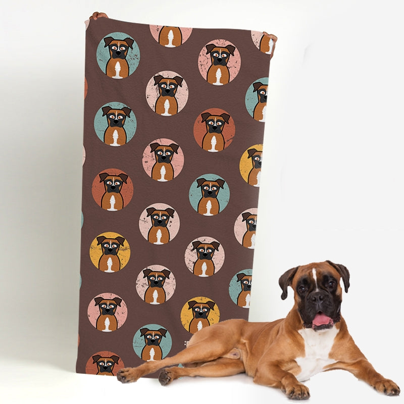 Personalised Dog Emoji Beach Towel - Image 2