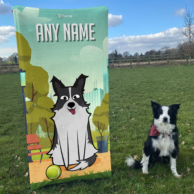 Personalised Dog Park Life Beach Towel - Image 5