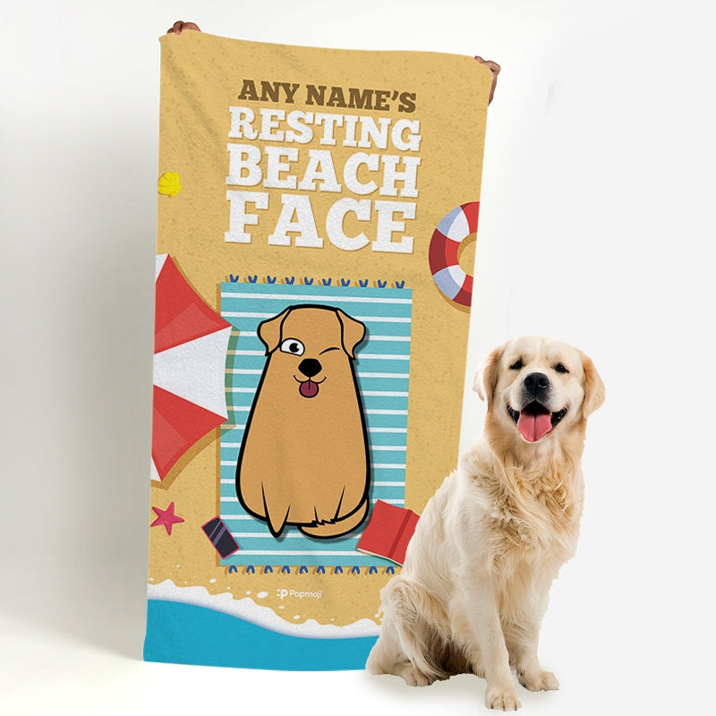 Personalised Dog Resting Beach Towel - Image 3