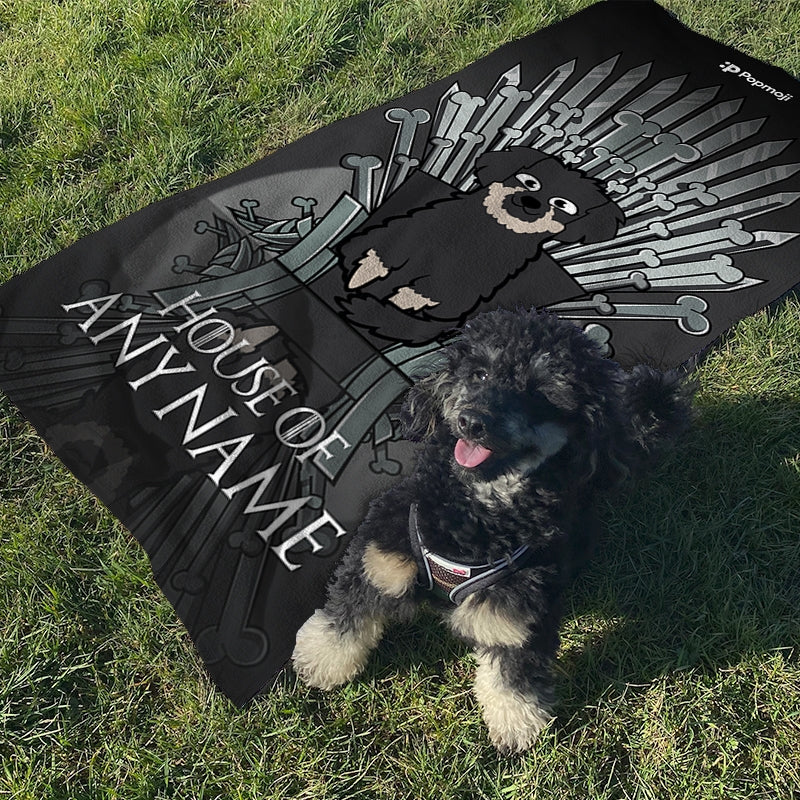 Personalised Dog Throne Beach Towel - Image 5