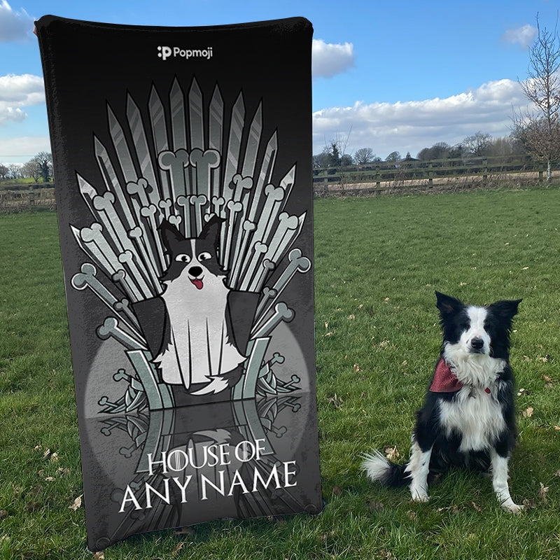 Personalised Dog Throne Beach Towel - Image 2