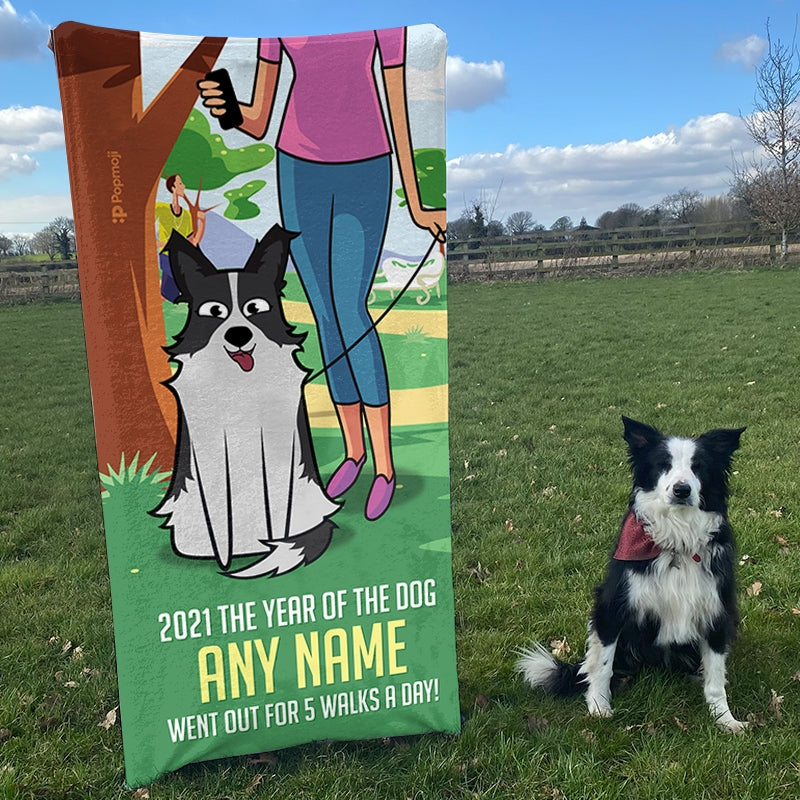 Personalised Dog Year Of The Dog Beach Towel - Image 3