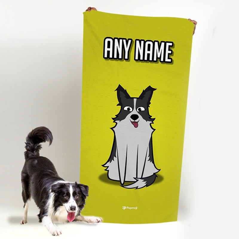 Personalised Dog Yellow Beach Towel - Image 5