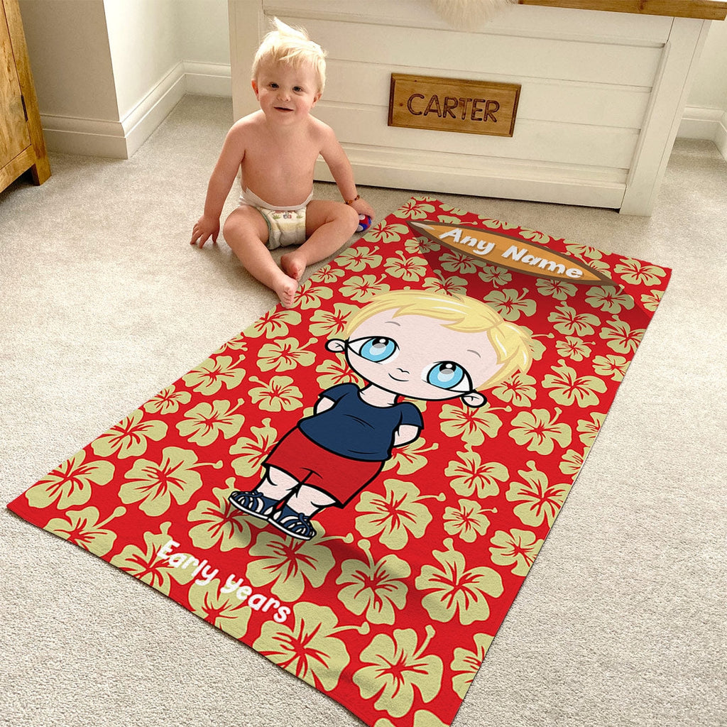 Early Years Red Hula Flowers Beach Towel - Image 5