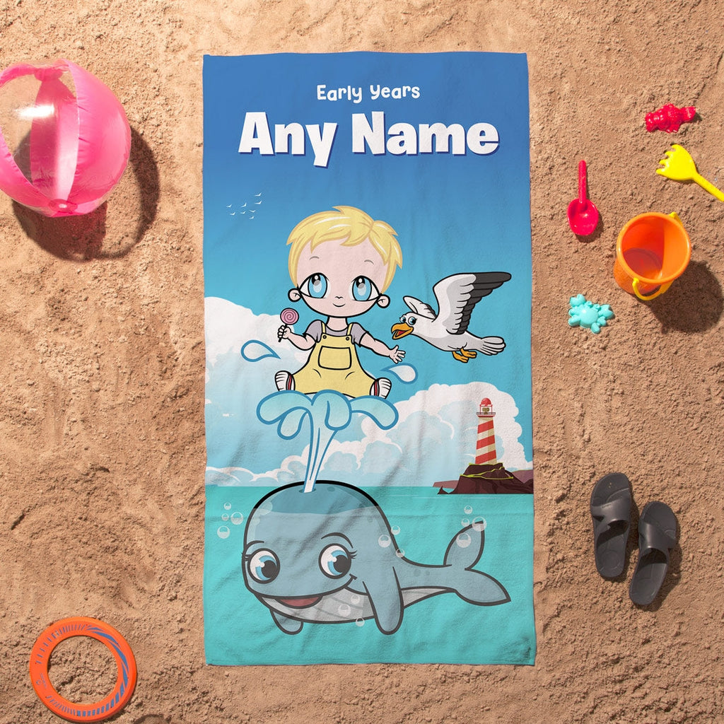 Early Years Whale Beach Towel - Image 3