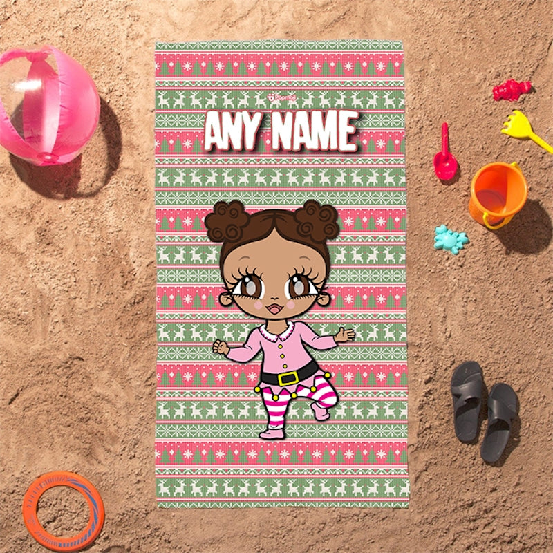 Early Years Christmas Jumper Beach Towel - Image 1