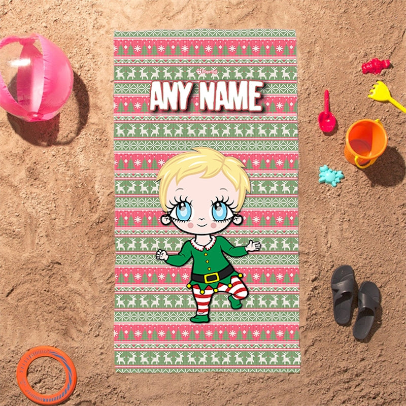 Early Years Christmas Jumper Beach Towel - Image 3