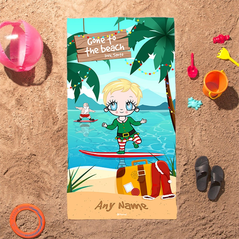 Early Years Surfing Santa Beach Towel - Image 3