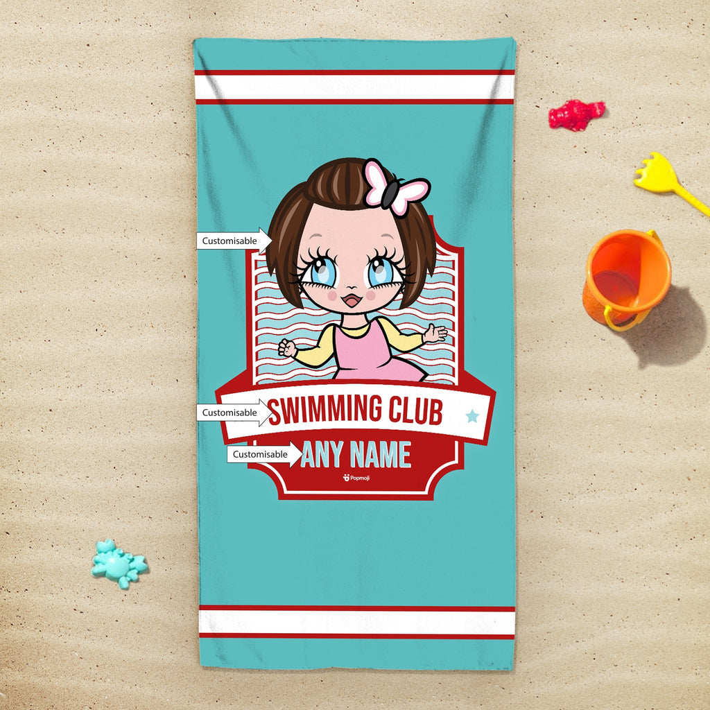 Early Years Personalised Emblem Swimming Towel - Image 2