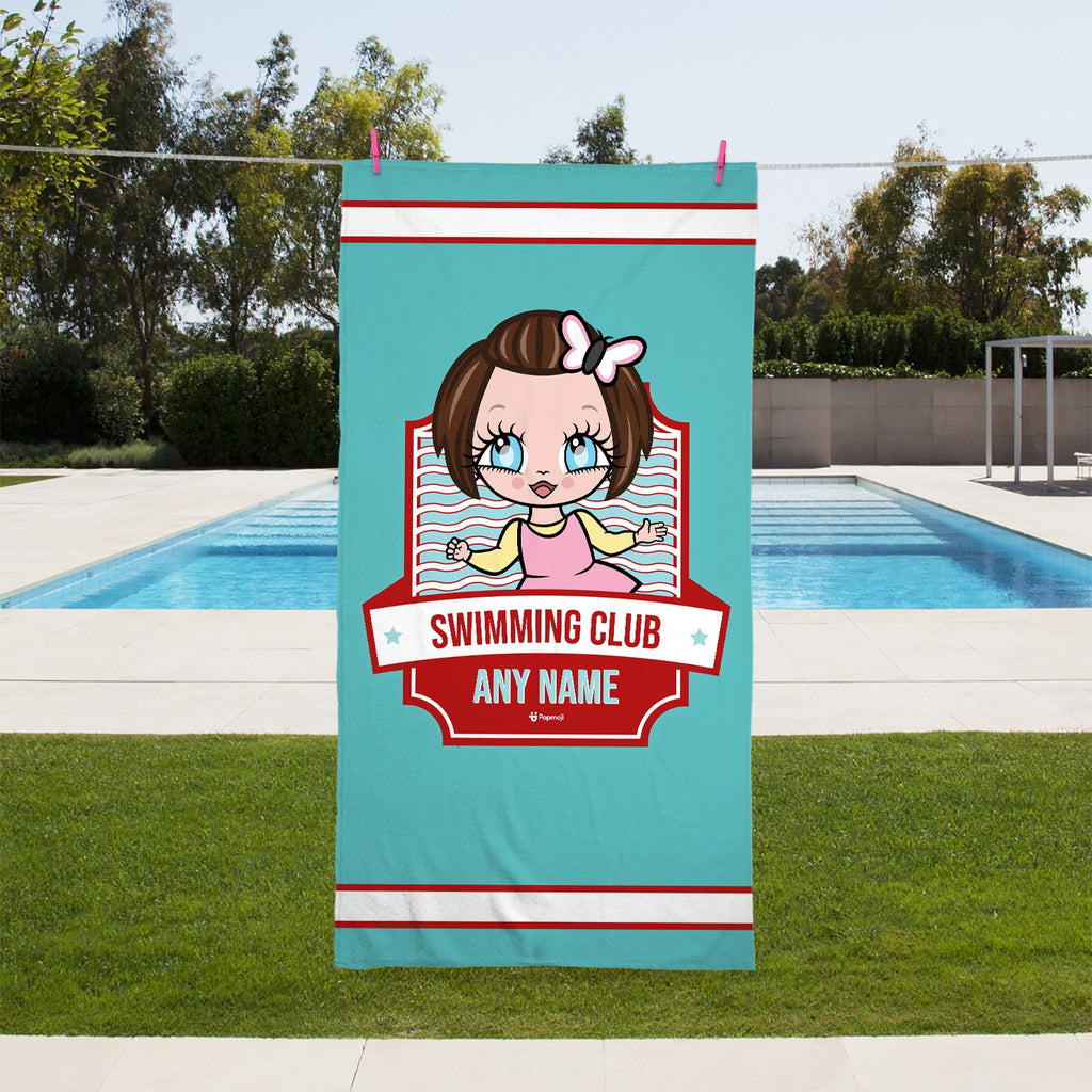 Early Years Personalised Emblem Swimming Towel - Image 1