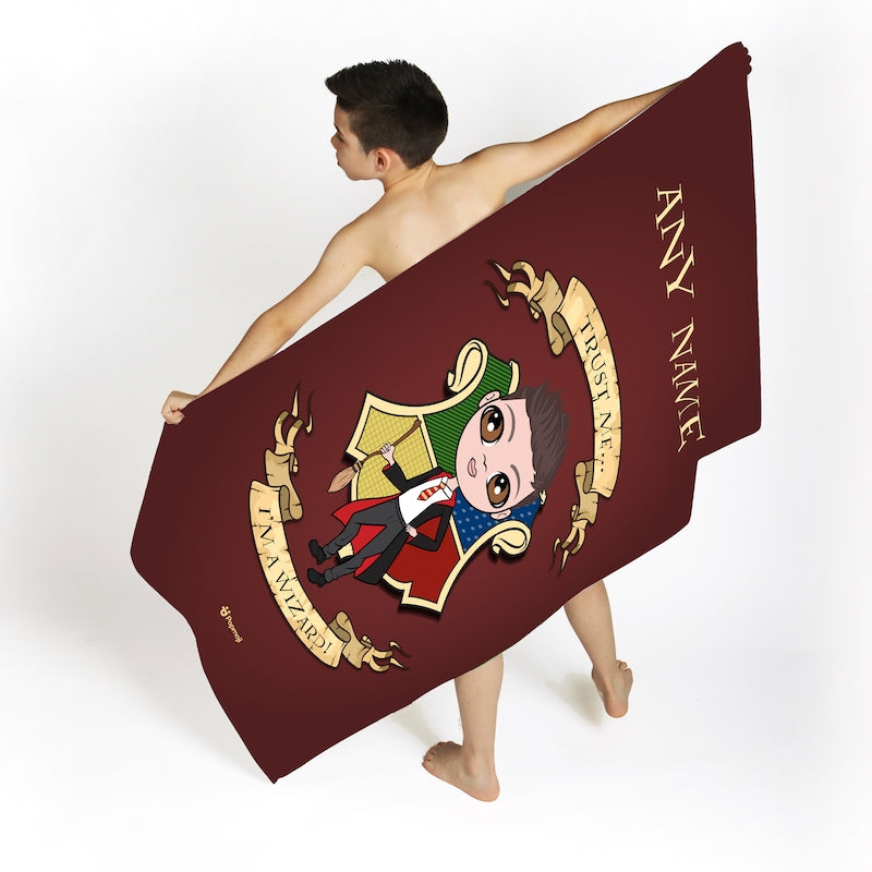 Jnr Boys Wizard Beach Towel - Image 2