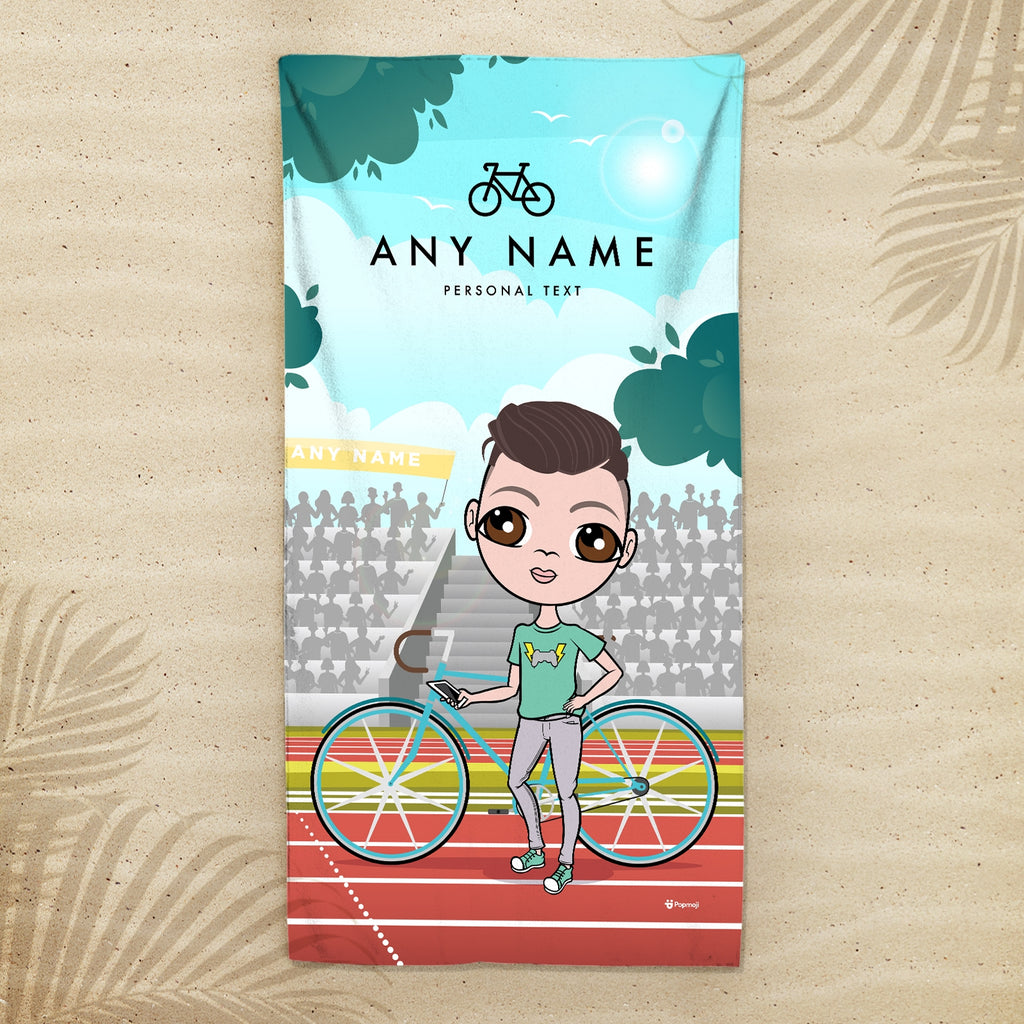 Jnr Boys Cyclist Beach Towel - Image 3