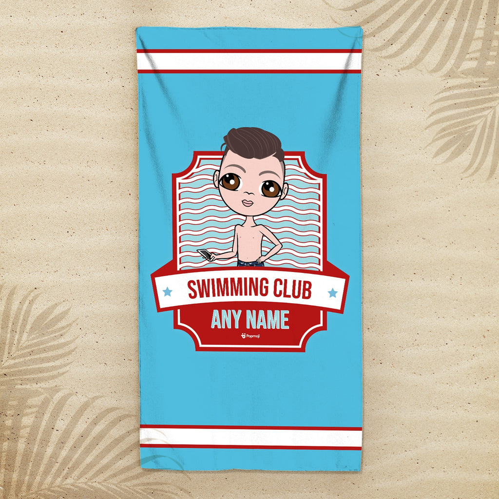 Jnr Boys Personalised Emblem Swimming Towel - Image 3