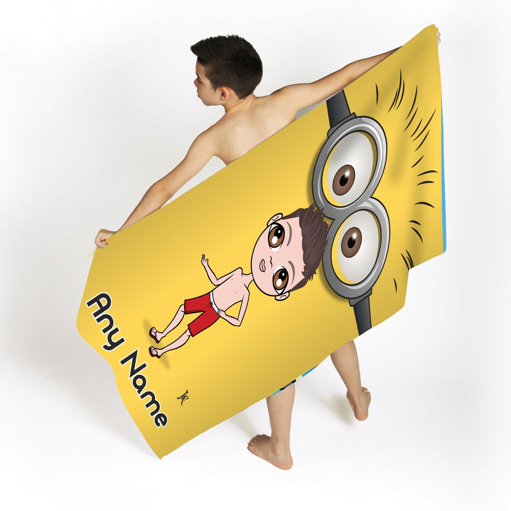 Jnr Boys Google Eyes Beach Towel - Image 3