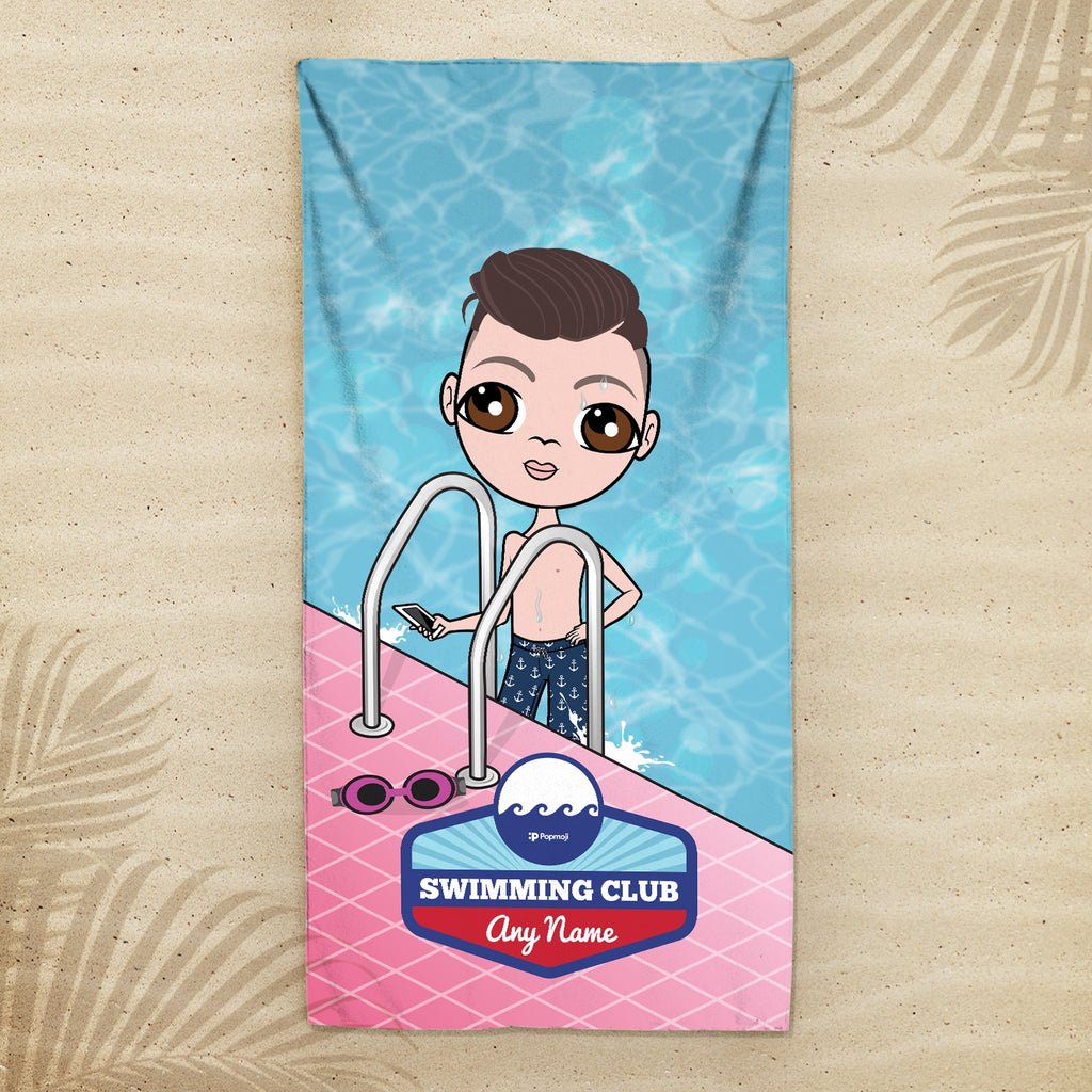 Jnr Boys Personalised Poolside Swimming Towel - Image 3