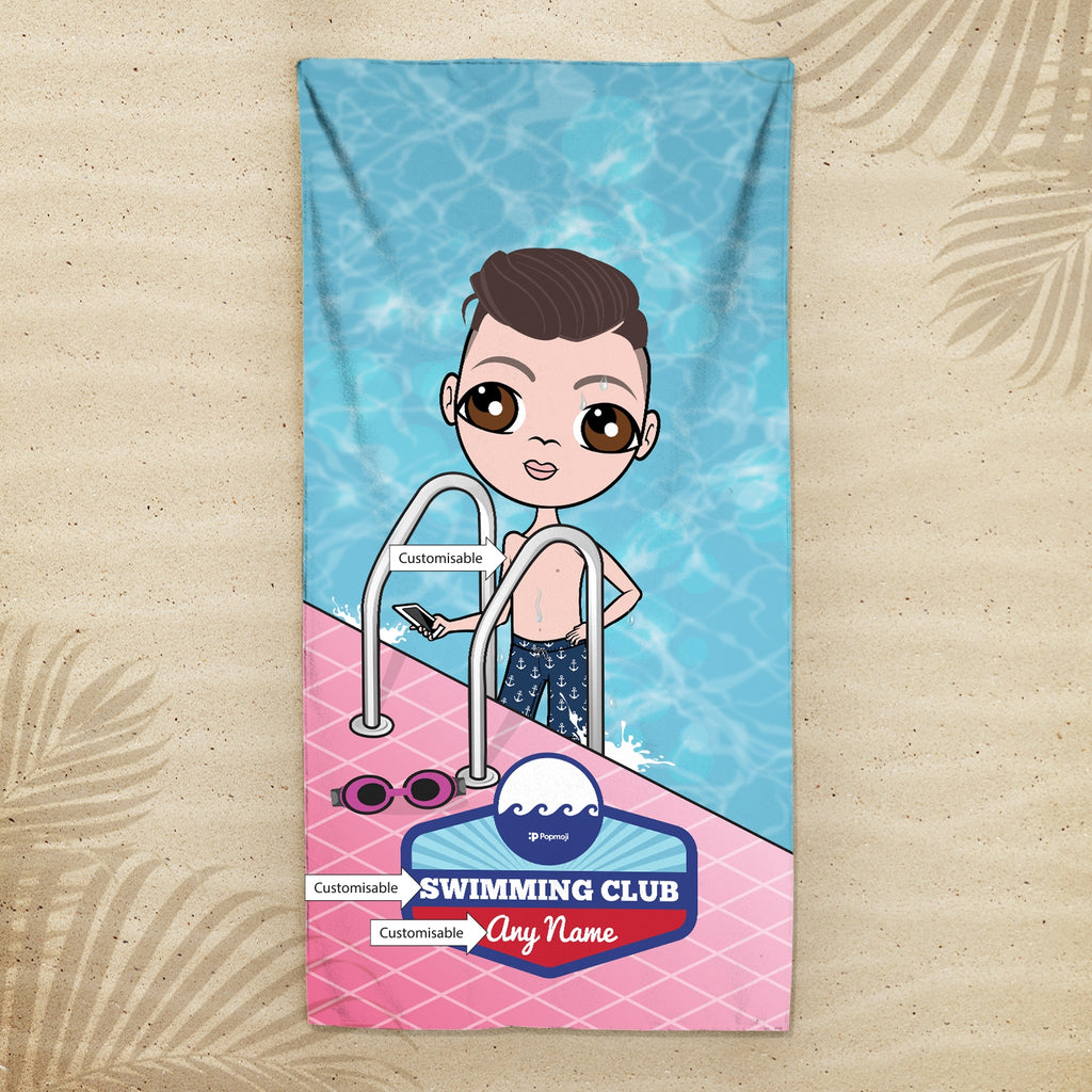 Jnr Boys Personalised Poolside Swimming Towel - Image 4