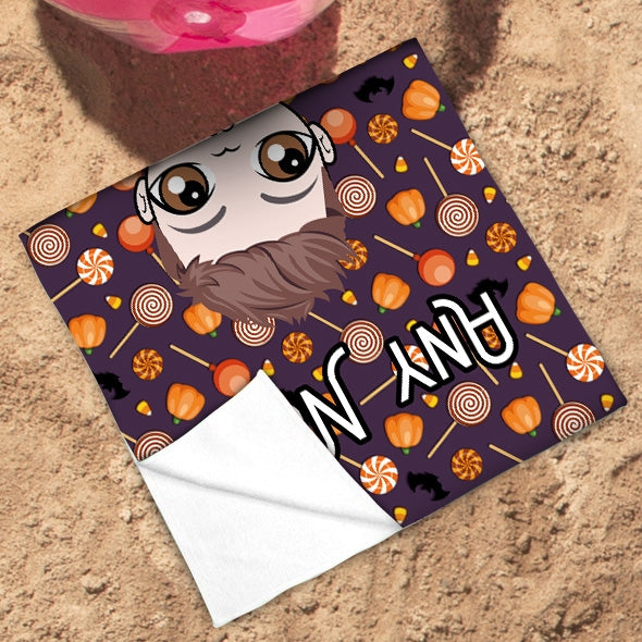 Jnr Boys Spooky Sweet Treats Beach Towel - Image 2