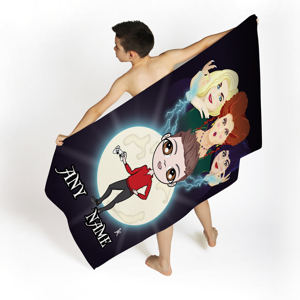 Jnr Boys Mischievous Witches Beach Towel - Image 3