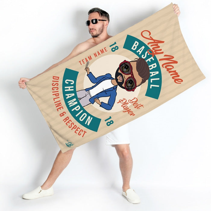 MrCB Retro Baseball Beach Towel - Image 4