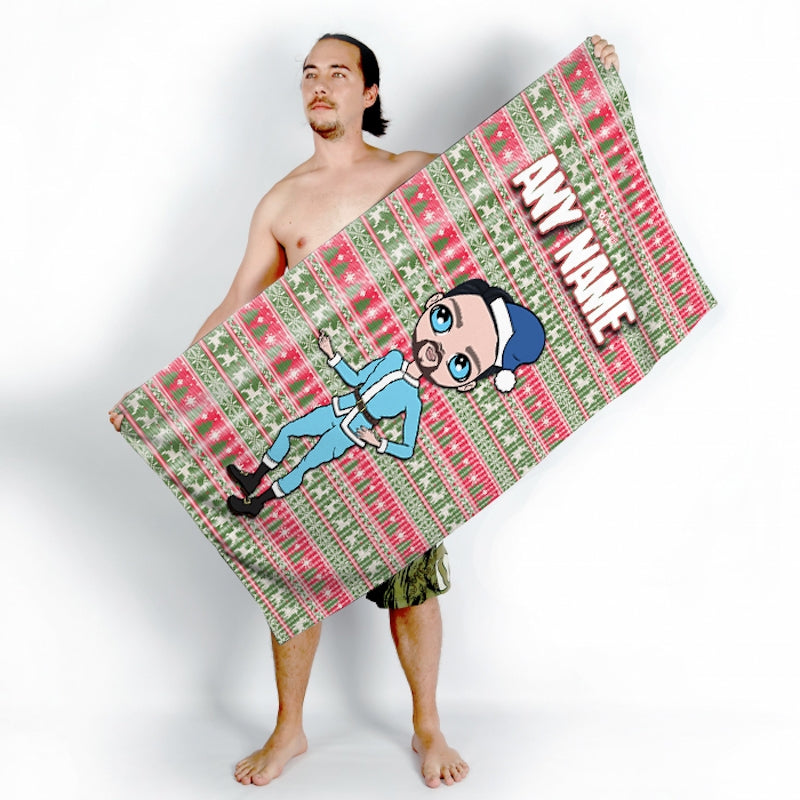 MrCB Christmas Jumper Beach Towel - Image 3