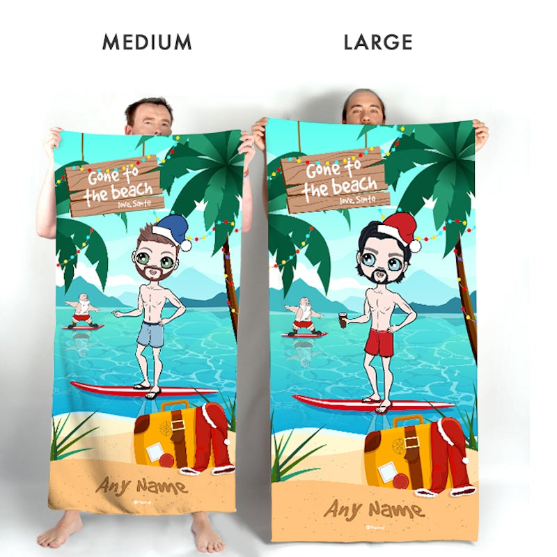 MrCB Surfing Santa Beach Towel - Image 3