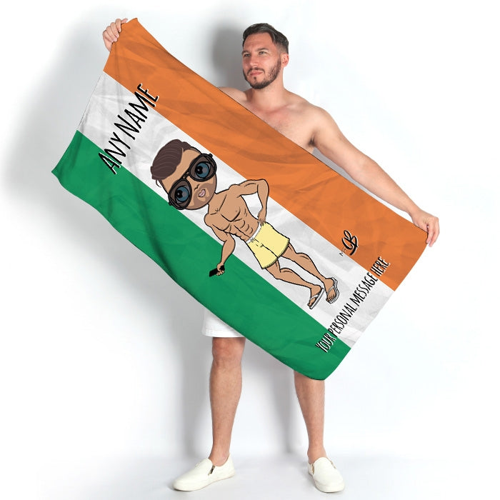 MrCB Irish Flag Beach Towel - Image 3