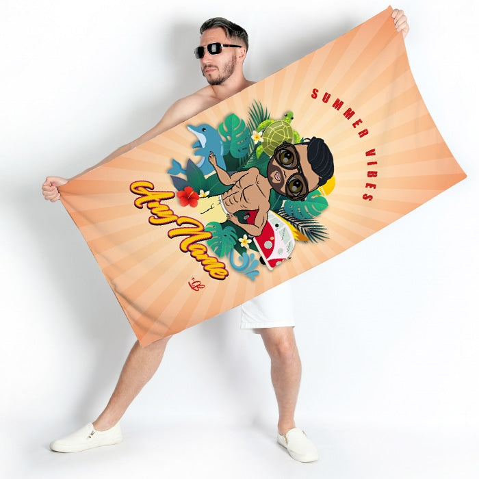 MrCB Summer Vibes Beach Towel - Image 1