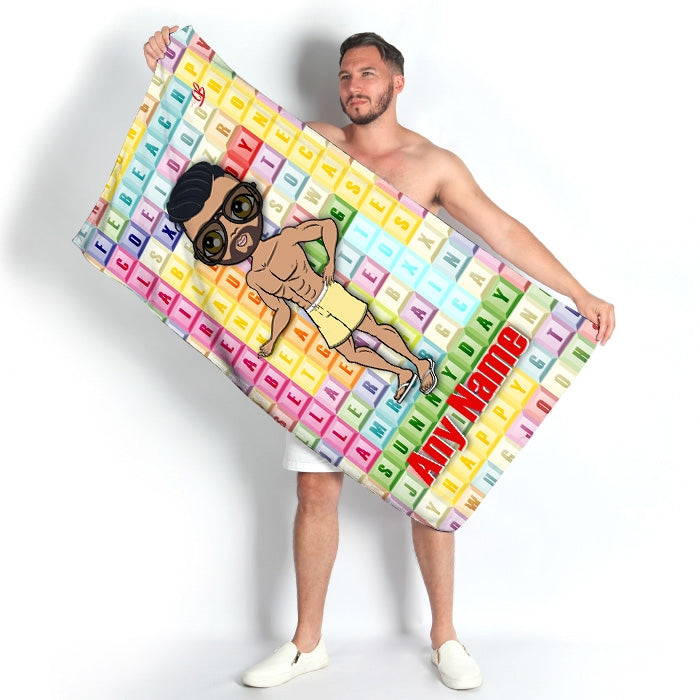 MrCB Word Search Beach Towel - Image 3